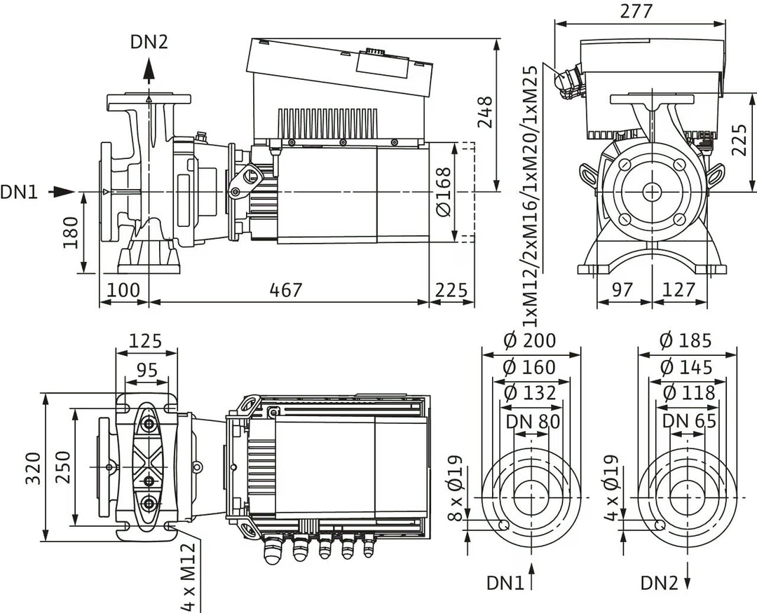 WILO Hocheffizienz-Blockpumpe Stratos GIGA B 65/1-18/1,9-R1-S1 Art. 2189315