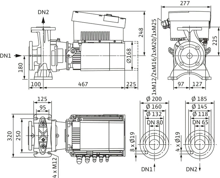 WILO Hocheffizienz-Blockpumpe Stratos GIGA B 65/1-18/1,9-R1-S1 Art. 2189314