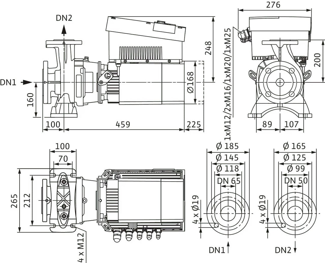 WILO Hocheffizienz-Blockpumpe Stratos GIGA B 50/1-27/3,0-R1 Art. 2189141