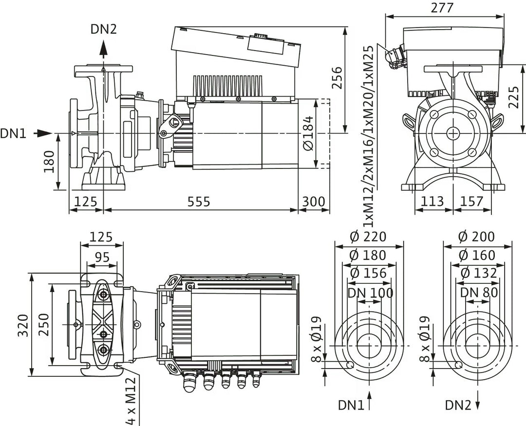 WILO Hocheffizienz-Blockpumpe Stratos GIGA B 80/1-13/1,9-R1-S1 Art.2189318