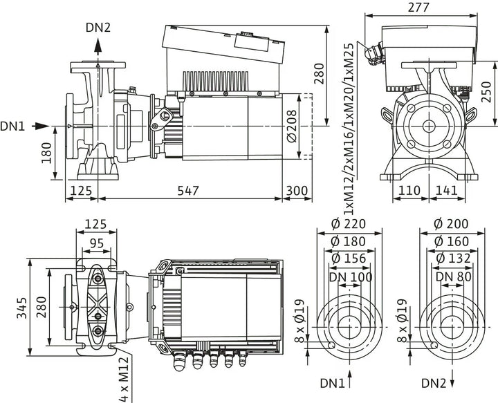 WILO Hocheffizienz-Blockpumpe Stratos GIGA B 80/1-32/5,6-R1-S1 Art.2189320
