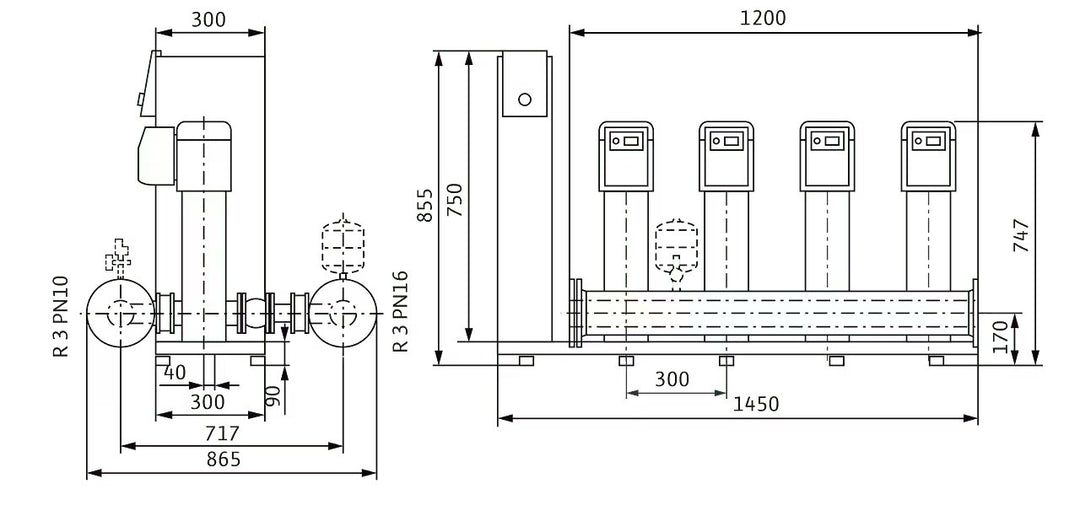 WILO Kompakte Druckerhöhungsanlage SiBoost Smart 4 HELIX VE1002 Art. 2536353