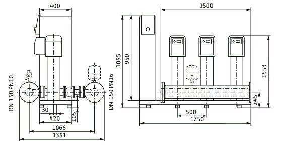 WILO Kompakte Druckerhöhungsanlage SiBoost Smart 3 HELIX VE5204-ES Art. 2547366