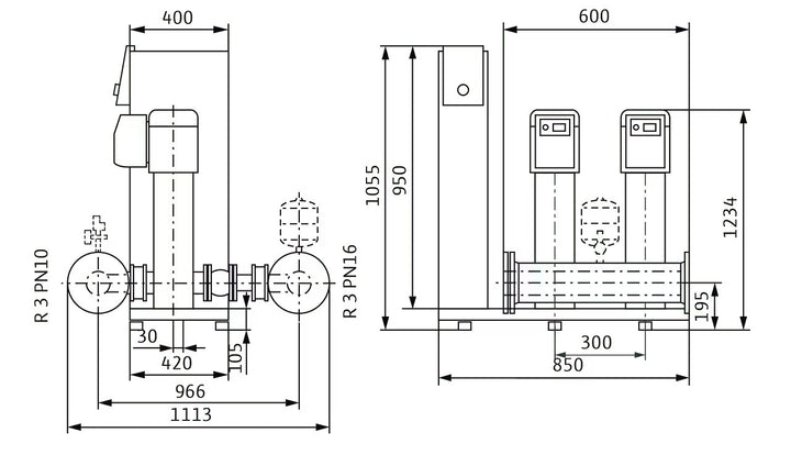 WILO Kompakte Druckerhöhungsanlage SiBoost Smart 2 HELIX VE2204-ES Art. 2547336