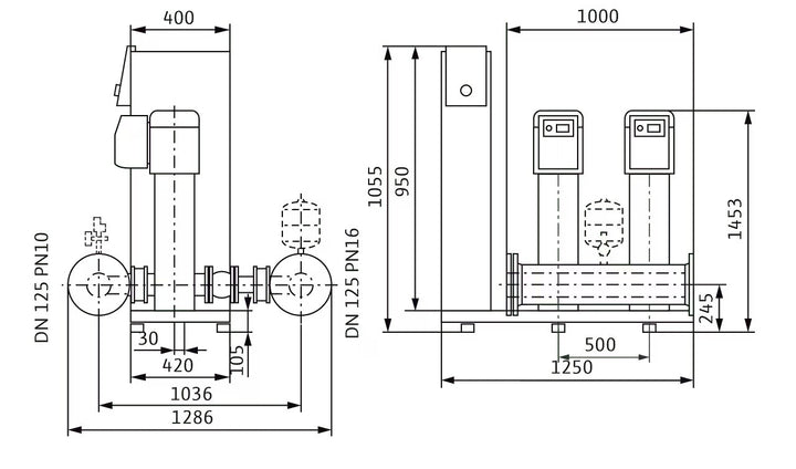 WILO Kompakte Druckerhöhungsanlage SiBoost Smart 2 HELIX VE5203-ES Art. 2547361