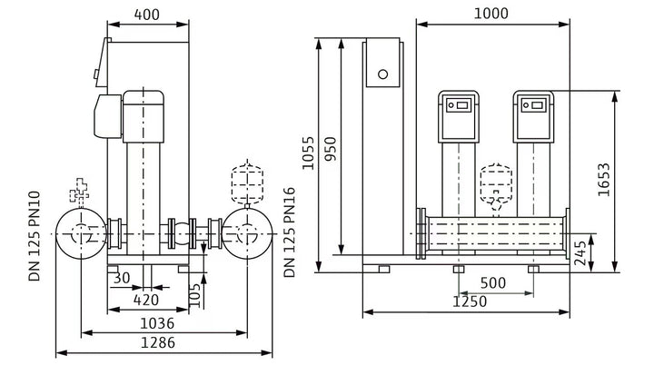 WILO Kompakte Druckerhöhungsanlage SiBoost Smart 2 HELIX VE5205-ES Art. 2547363
