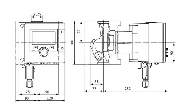 WILO Trinkwarmwasser Stratos MAXO-Z 25/0,5-6 PN 16 Art. 2186307
