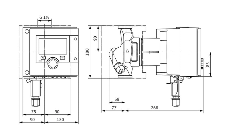 WILO Trinkwarmwasser Stratos MAXO-Z 25/0,5-12 PN 16 Art. 2186309