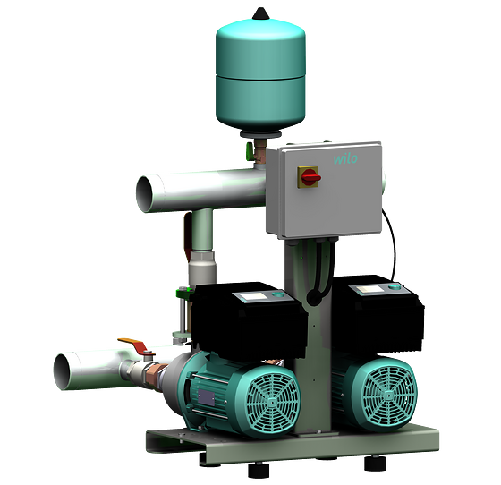 Wilo COR-3 MHIE 1602/MS – Kompakt-Druckerhöhungsanlage, DN 100, 2,2 kW, IE3 - Art. 4231060