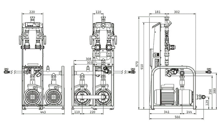 Wilo-Sinum Doppelpumpe D20 400V Art. 2198869