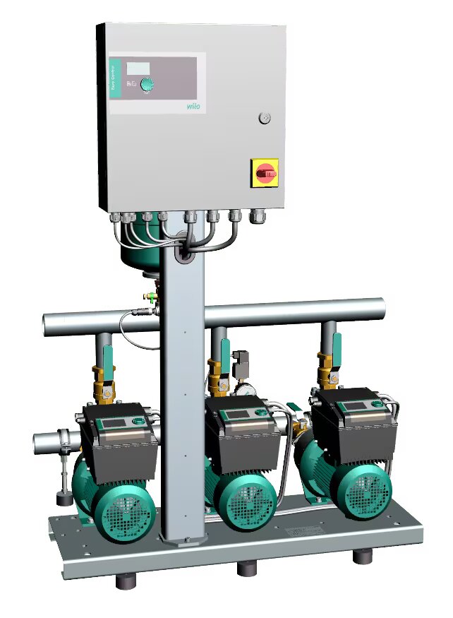 WILO Kompakt-Druckerhöhungsanlage Comfort-Vario COR-2MHIE406/ECe (3~400 V, 50/60 Hz) Art. 2551653