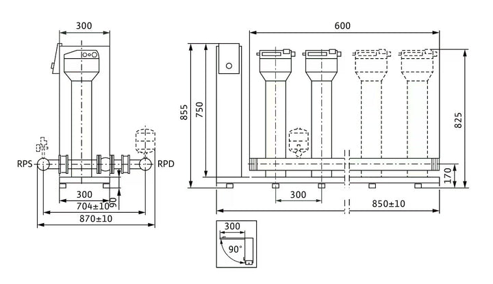 WILO Kompakt-Druckerhöhungsanlage SiBoost Smart 2MVISE806 Art. 2550749