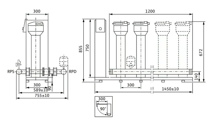 WILO Kompakt-Druckerhöhungsanlage SiBoost Smart 4MVISE404 Art. 2550759