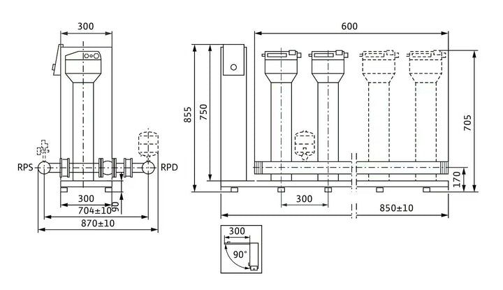 WILO Kompakt-Druckerhöhungsanlage SiBoost Smart 2MVISE803 Art. 2550748