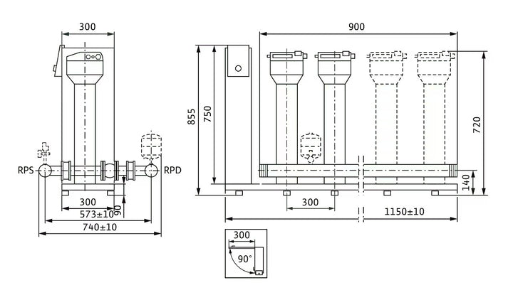 WILO Kompakt-Druckerhöhungsanlage SiBoost Smart 3MVISE206 Art. 2550750