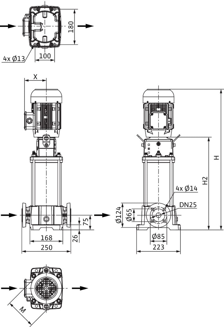 WILO Hochdruck-Kreiselpumpe Helix FIRST V 411-5/25/E/S/ Art. 4201102