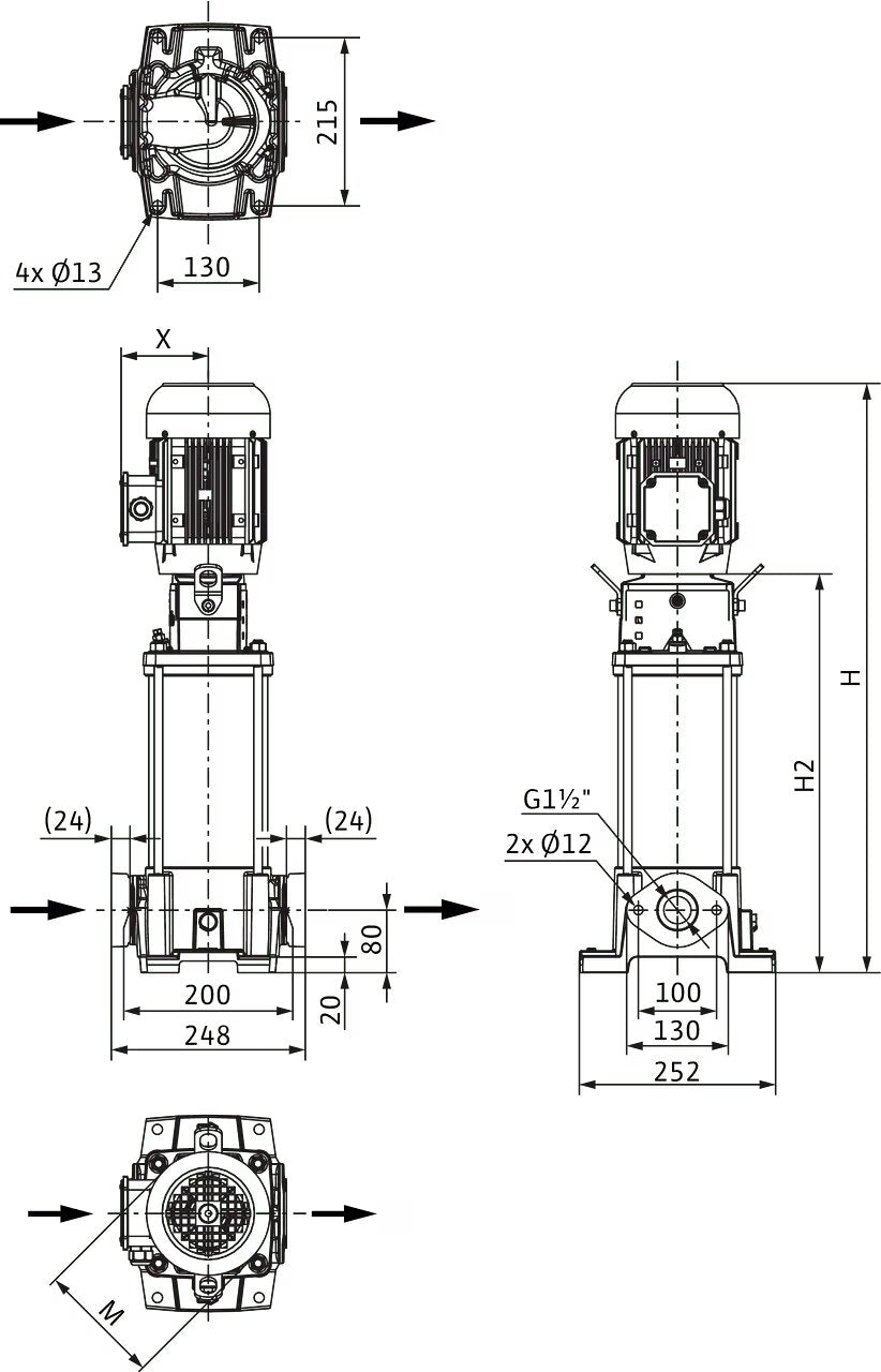 WILO Hochdruck-Kreiselpumpe Helix FIRST V 1004-5/16/E/S/ Art. 4200942