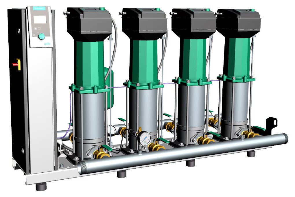 WILO Kompakt-Druckerhöhungsanlage SiBoost Smart 2MVISE206 Art. 2550743