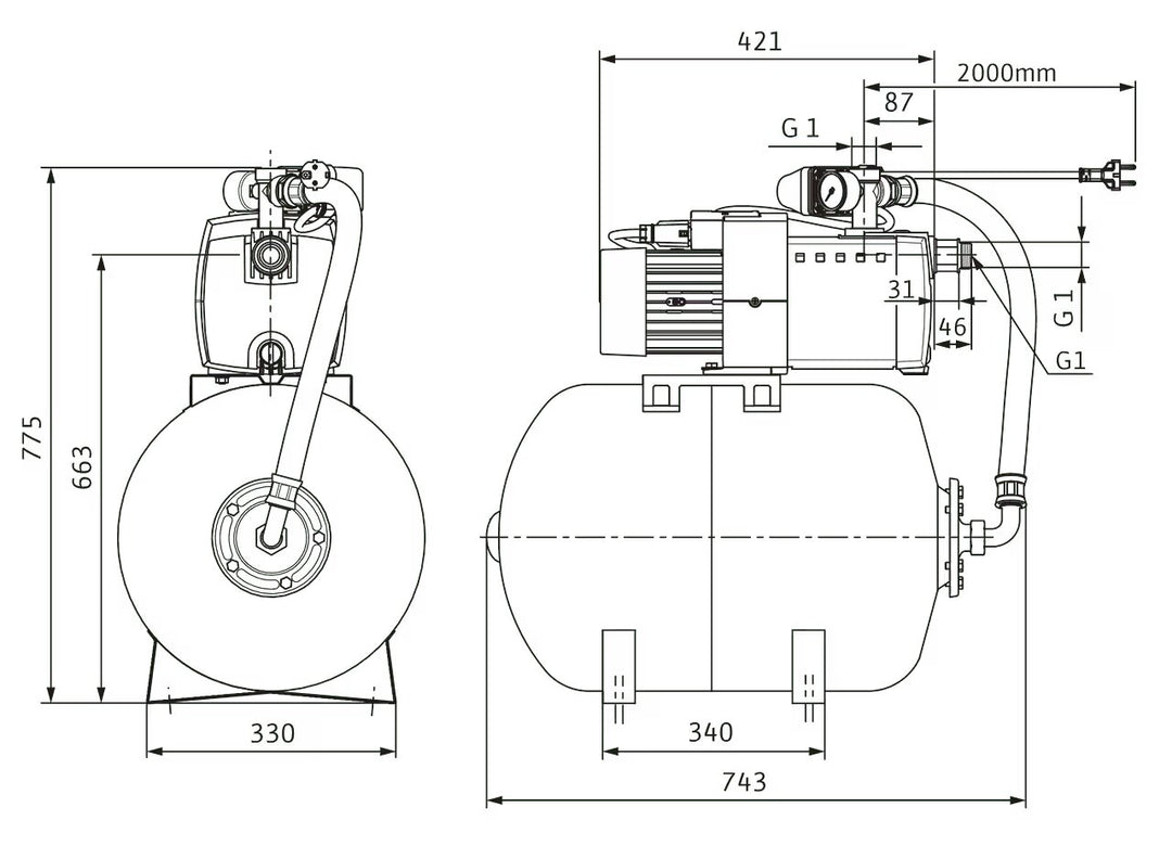 WILO Wasserversorgung HiMulti 3 H 100/2-25 P Art. 2549344