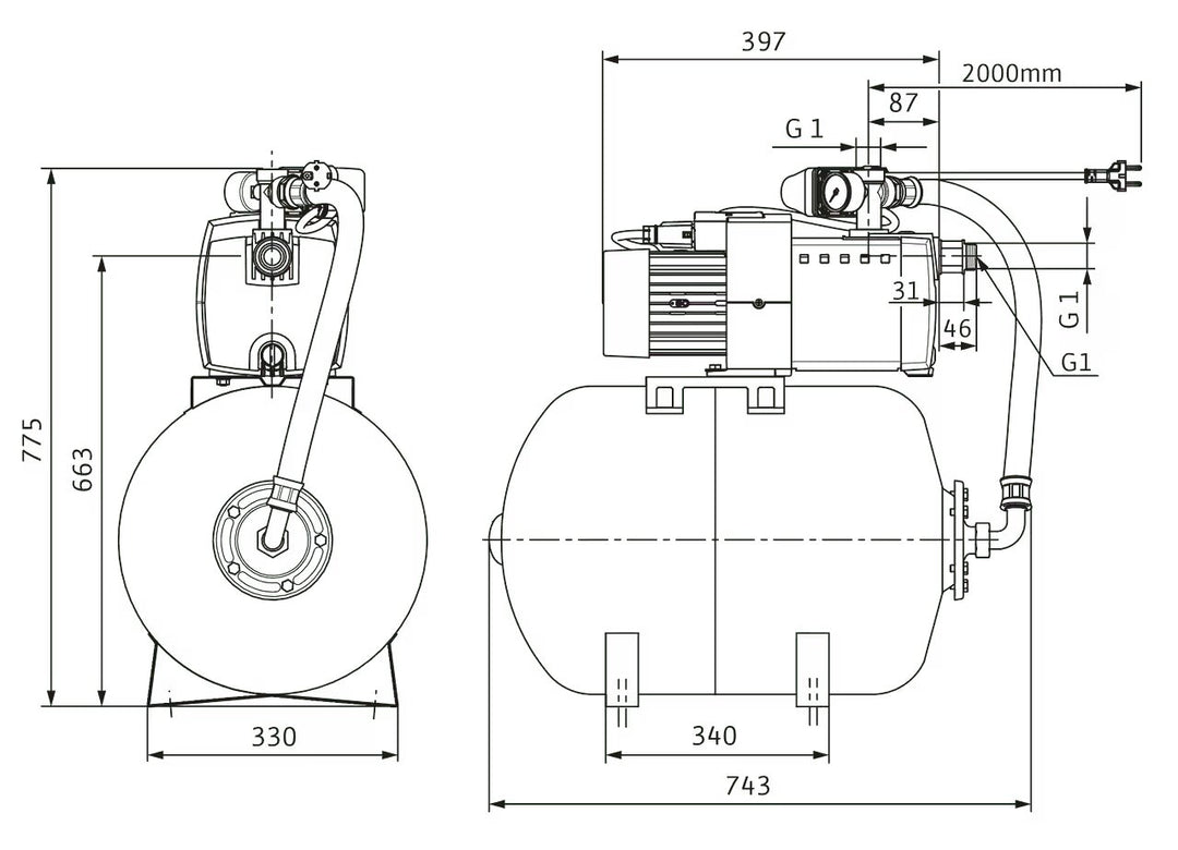 WILO Wasserversorgung HiMulti 3 H 100/2-44 P Art. 2549345