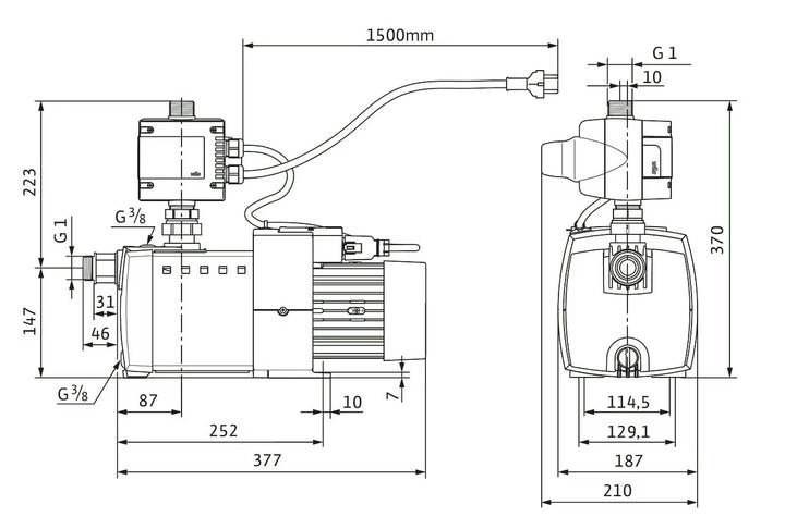 WILO Wasserversorgung HiMulti 3 C 1-24 P Art. 2543599