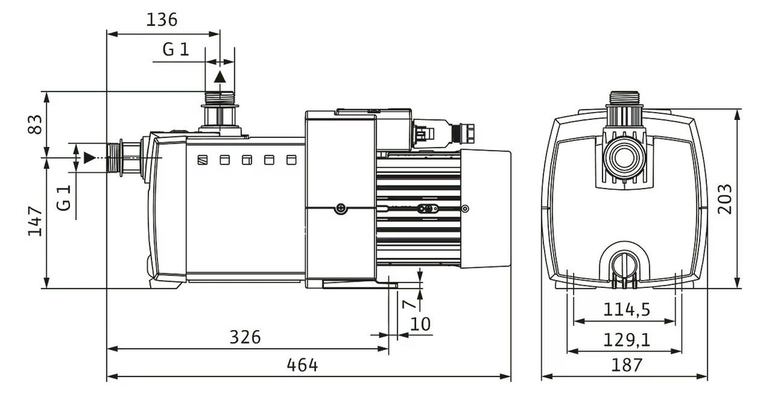 WILO Wasserversorgung HiMulti 3 3-45 P-S1 Art. 4197374