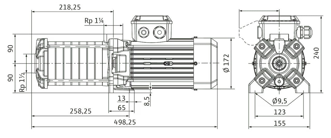 WILO mehrstufige Pumpe MEDANA CH1-LC.1006-5/E/E/10T Art. 4233386