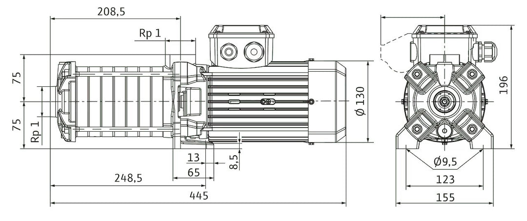 WILO mehrstufige Pumpe MEDANA CH1-LC.402-5/E/A/10T Art. 4233368
