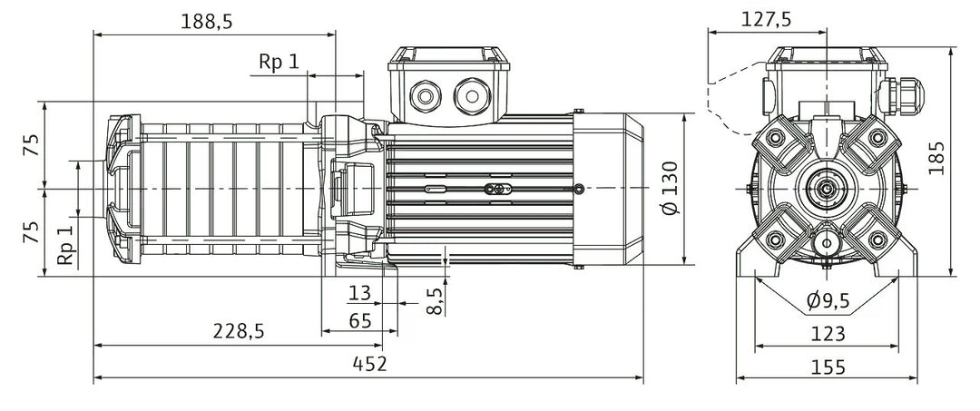 WILO mehrstufige Pumpe MEDANA CH1-LC.406-5/E/A/10T Art. 4233374