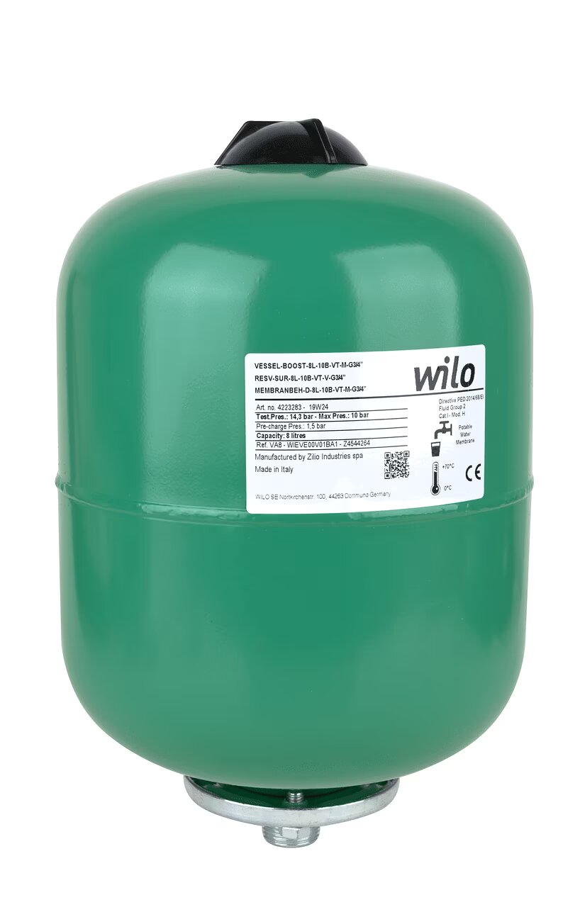 WILO Membrandruckbehälter VESSEL-BOOST-1000L-25B-VT-V-G2” Art. 4223322