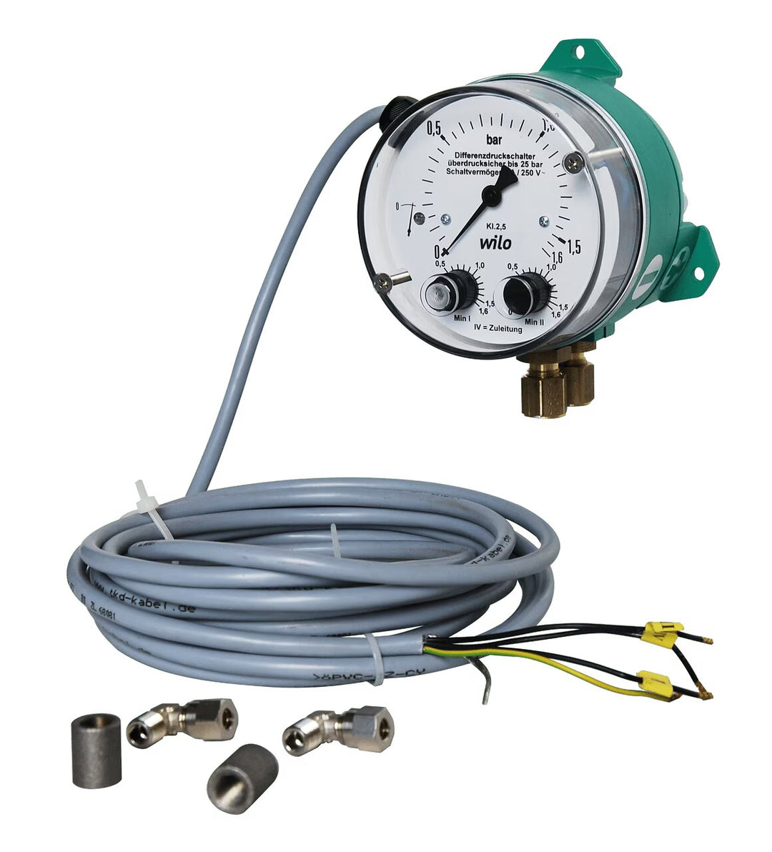 WILO Elektrisches Zubehör Differenzdruck-Kontaktmanometer DDM 10 Art. 110461094