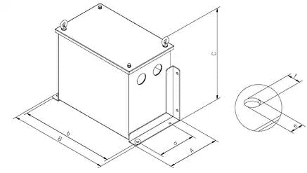 WILO Sinus-Ausgangsfilter Filter 90A du/dt IP54 Wilo-EFC Art. 6084545