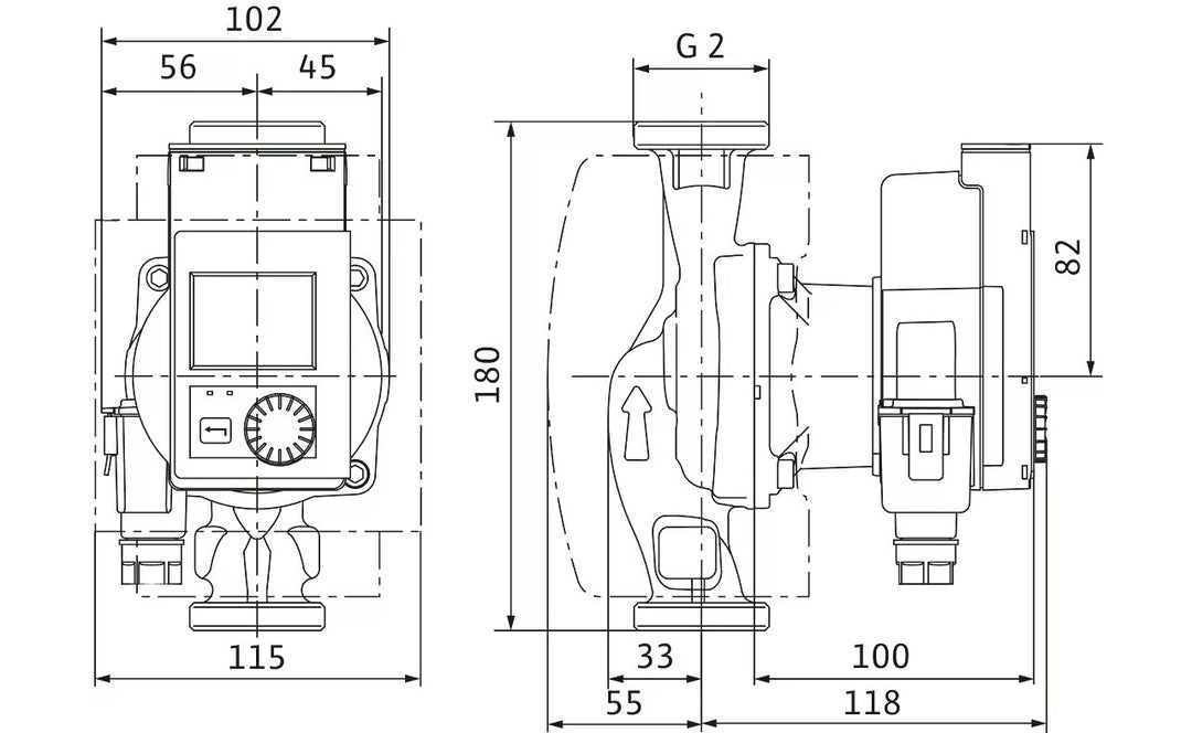 WILO Hocheffizienz-Pumpe Stratos PICO plus 30/0,5-8 Art. 4244381