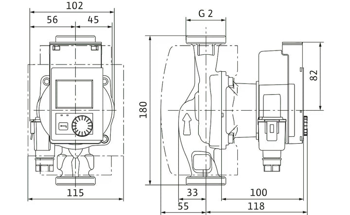 WILO Hocheffizienz-Pumpe Stratos PICO plus 30/0,5-8 Art. 4244381
