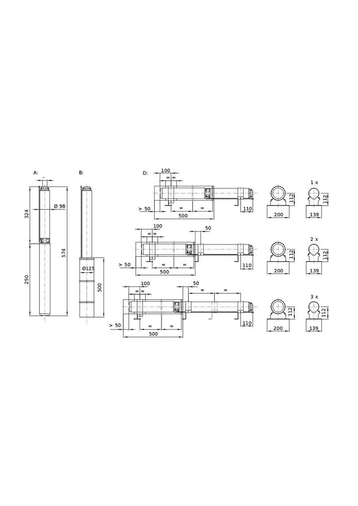 WILO Unterwassermotor-Pumpe Sub TWU4.02-10-C (3~400 V, 50 Hz) Art. 6046687