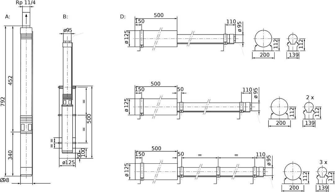 WILO Wasserversorgungsanlage Sub TWU 4.04-14-C-Plug&Pump/DS (1~230 V, 50 Hz) Art. 6049390