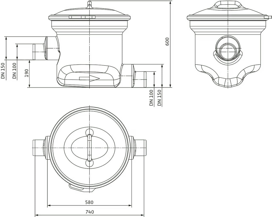 WILO Grobfangeinrichtung DN 100/150 Art. 2553226