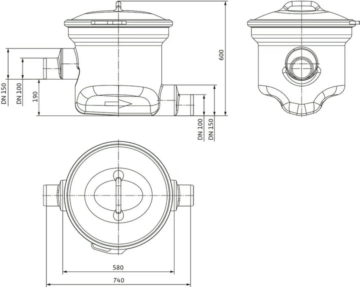 WILO Grobfangeinrichtung DN 100/150 Art. 2553226