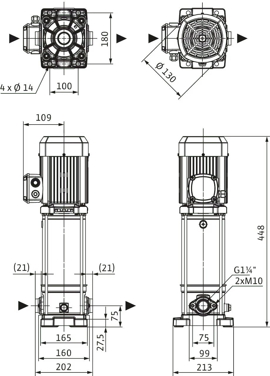 WILO Hochdruck-Kreiselpumpe Medana CV1-L.602-1/E/A/10O Art. 4240507