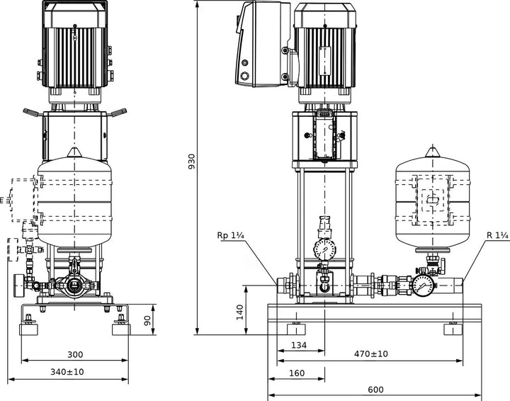 WILO Kompakt-Druckerhöhungsanlage SiBoost Smart 1 HELIX VE606 Art. 2537629