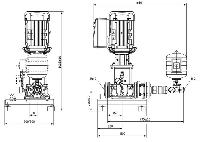 WILO Kompakte Druckerhöhungsanlage SiBoost Smart 1 HELIX VE2202/3kW-ES Art. 2547320WILO Kompakte Druckerhöhungsanlage SiBoost Smart 1 HELIX VE2202/3kW-ES Art. 2547320