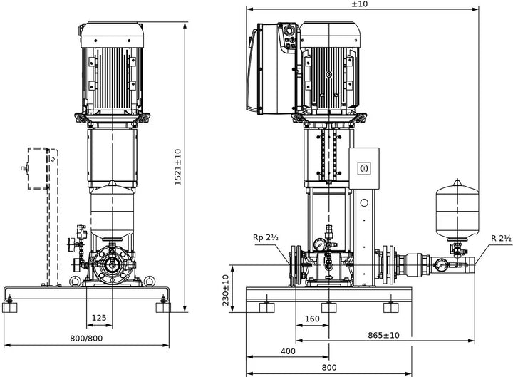 WILO Kompakte Druckerhöhungsanlage SiBoost Smart 1 HELIX VE3605-ES Art. 2547328