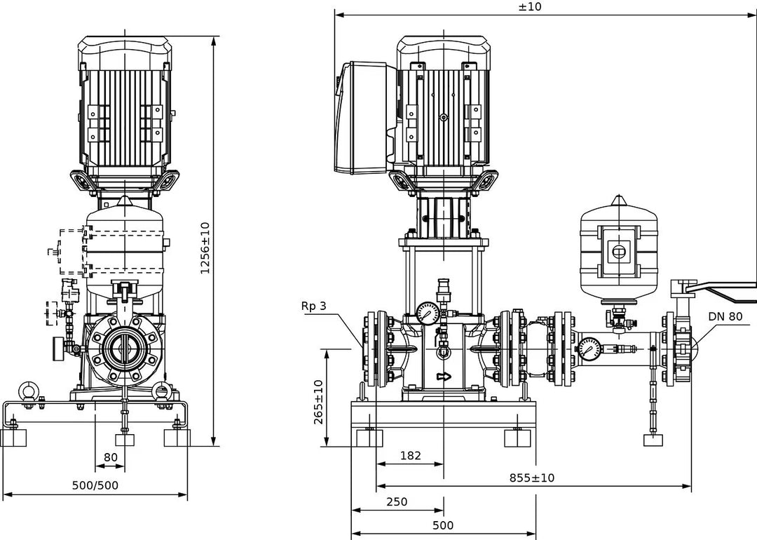 WILO Kompakte Druckerhöhungsanlage SiBoost Smart 1 HELIX VE5202-ES Art. 2547329