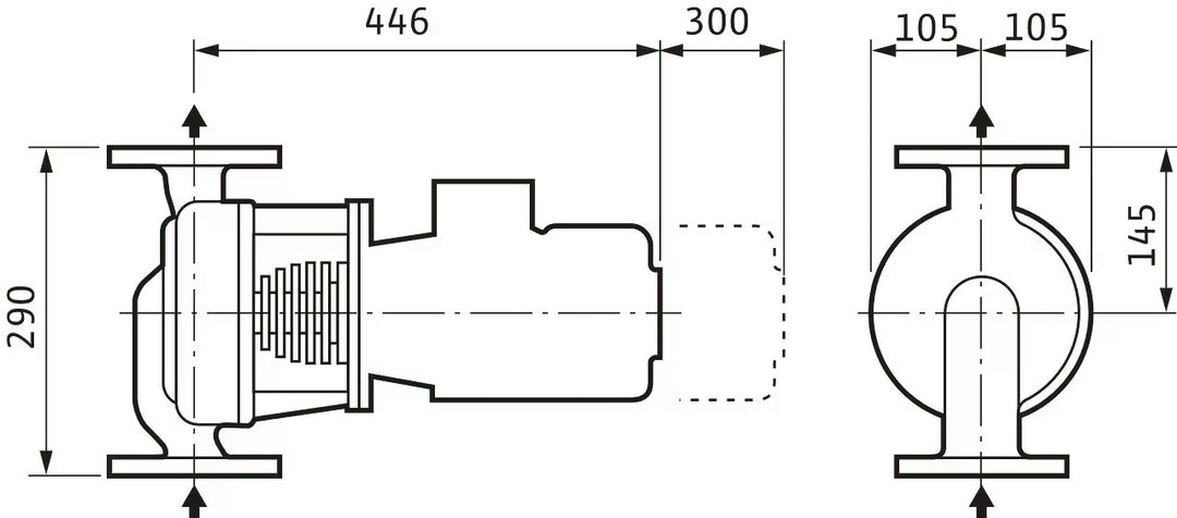 WILO Trockenläuferpumpe VeroLine-IPH-O 20/160-1,1/2 Art. 2121295