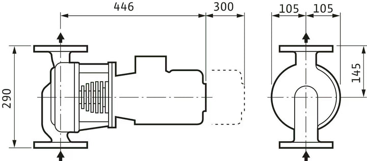 WILO Trockenläuferpumpe VeroLine-IPH-O 20/160-1,1/2 Art. 2121295