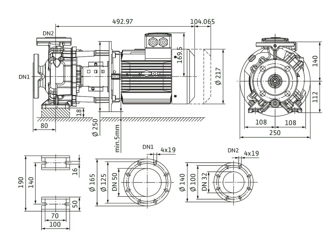 WILO Trockenläufer Atmos GIGA-B 32/115-3/2 Art. 9126727