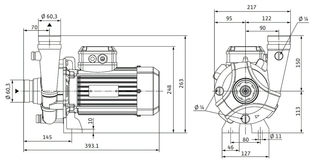 WILO Trockenläufer BAC50-122-1.5/2 Art. 4245157