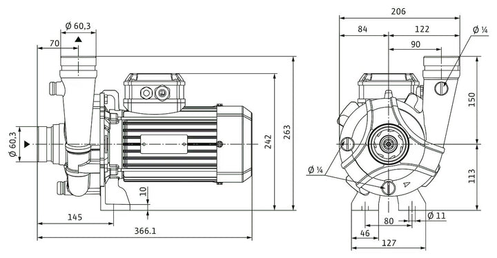 WILO Trockenläufer BAC50-106-1.1/2 Art. 4245154