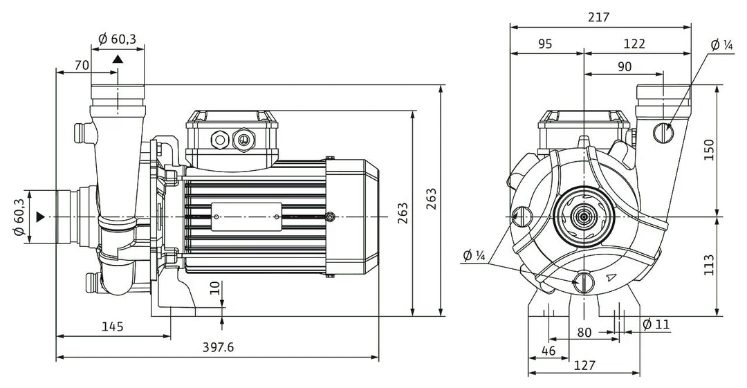 WILO Trockenläufer BAC50-134-2.2/2 Art. 4245159
