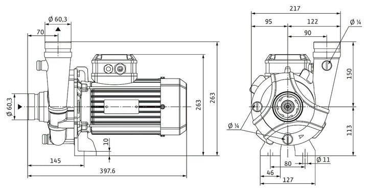 WILO Trockenläufer BAC50-134-2.2/2 Art. 4245159
